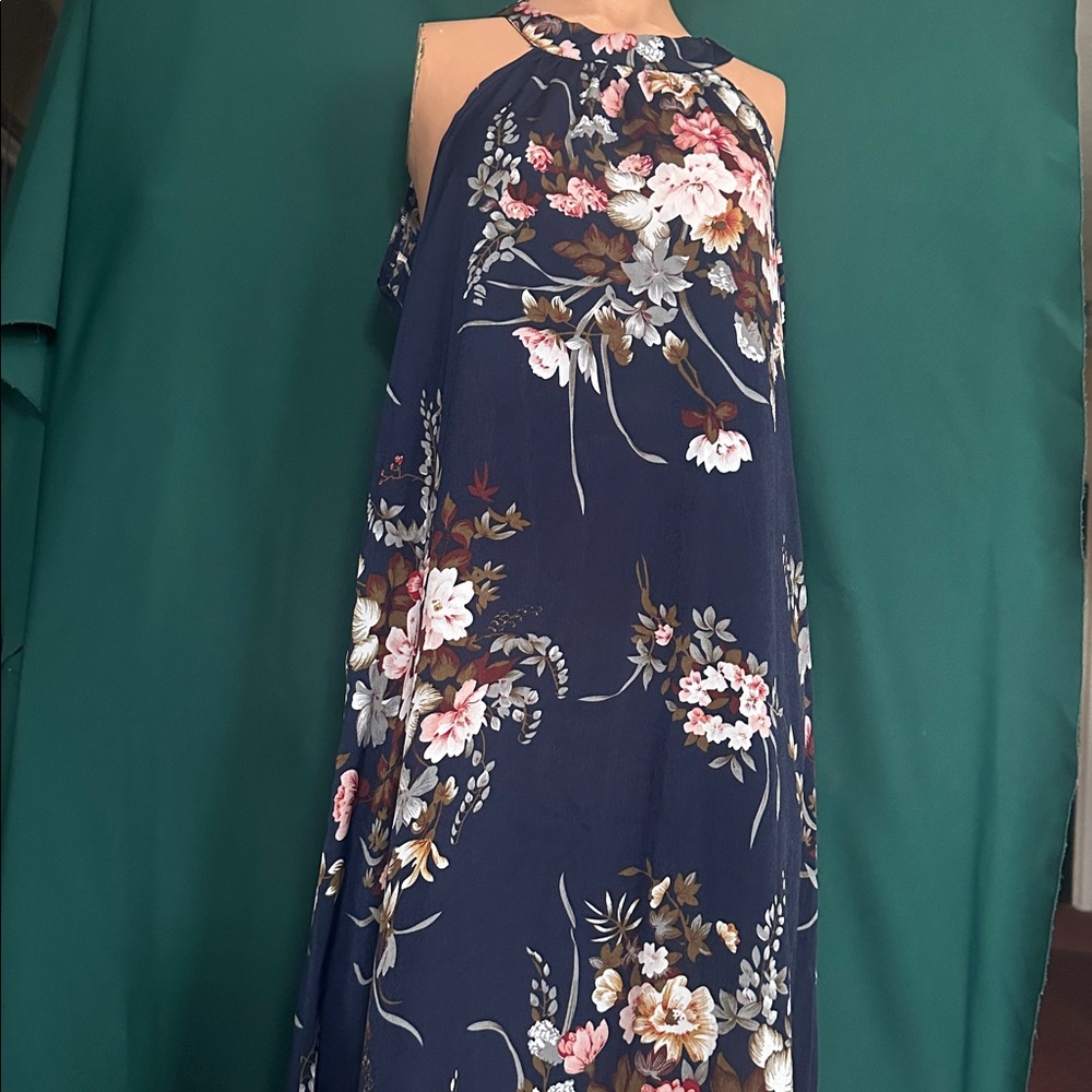 Floral Halter Maxi Dress